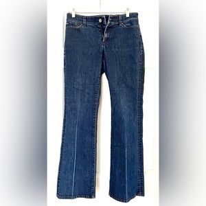 Petite curvy boot cut jeans from Ann Taylor.